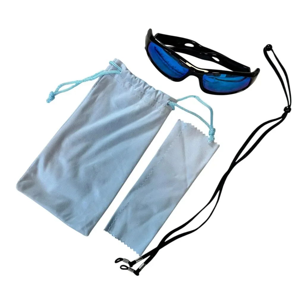 Aoduoke Kids Black Sports Blue Polarized Lens Flexible Sunglasses